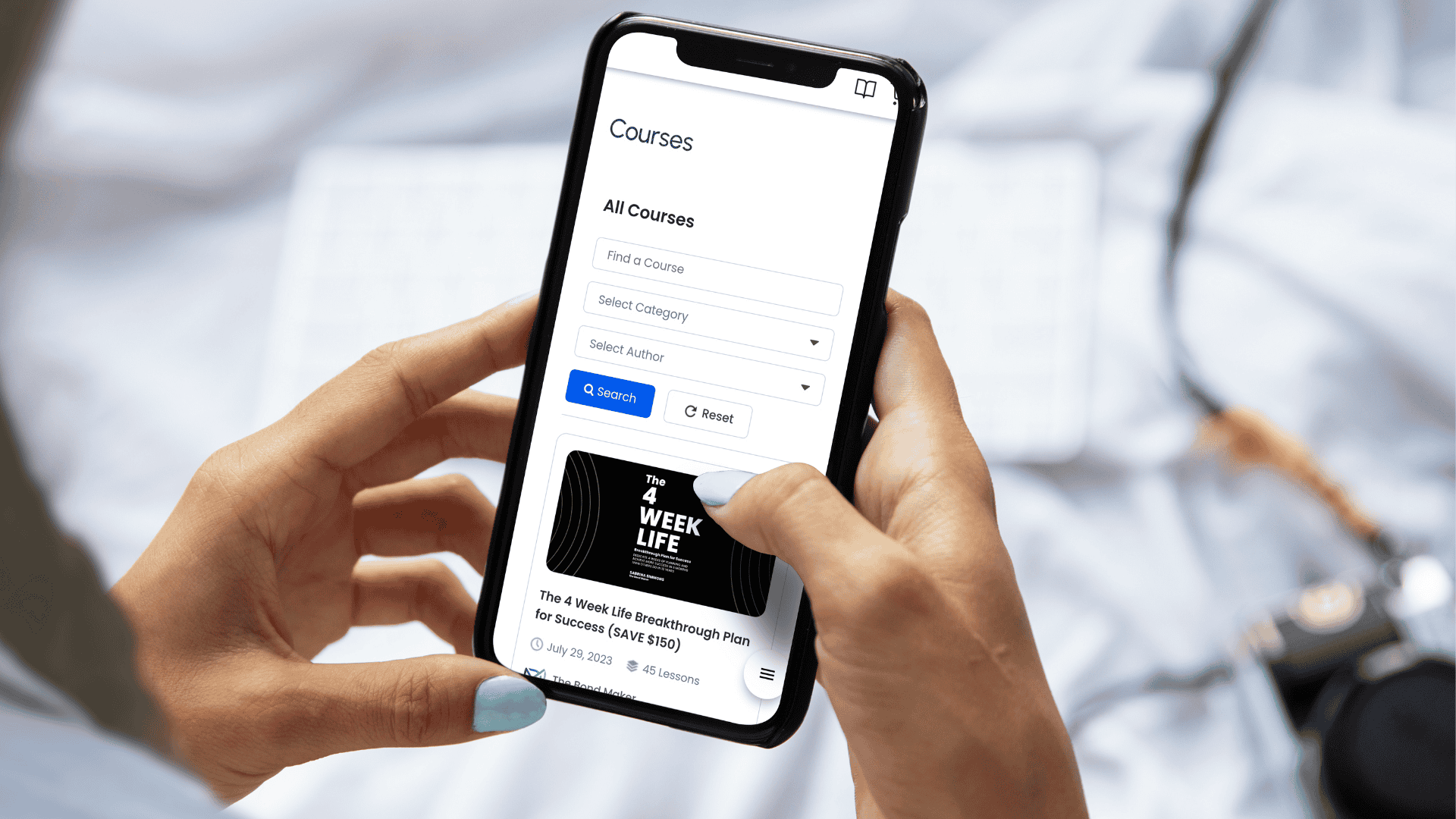Mobile app course enroll