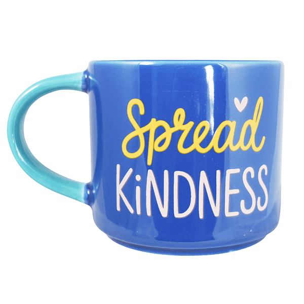 Spread Kindness Blue Ceramic Coffee Mug
