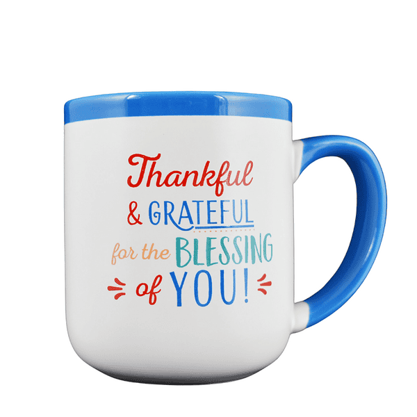  Thankful & Grateful Ceramic Coffee Mug - Image 2