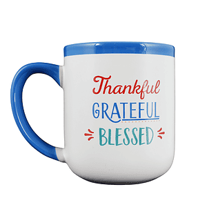  Thankful & Grateful Ceramic Coffee Mug