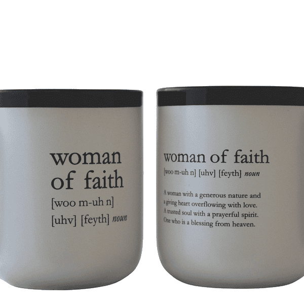 Woman of Faith Ceramic Coffee Mug - Image 3