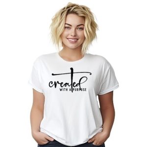 Created With A Purpose White Tee