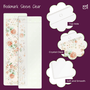 B.A.B. Bookmark Sleeve – 6.7” x 2.3” Clear Protector (Elite Exclusive)