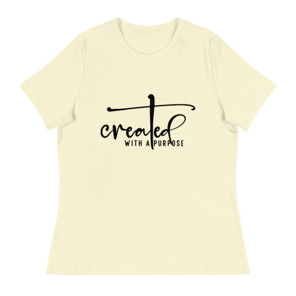 Created with Purpose Women’s Inspirational Graphic T-Shirt – Faith & Motivation Tee - Image 5
