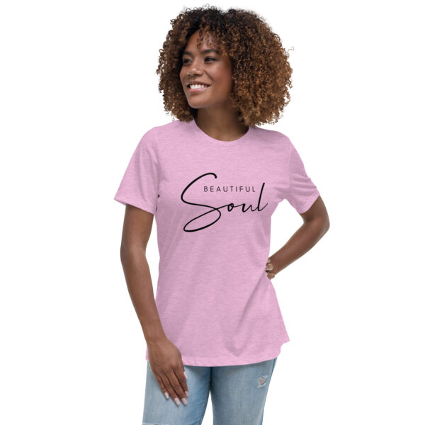 Beautiful Soul Women’s Inspirational Graphic T-Shirt – Positive Affirmation Tee - Image 2
