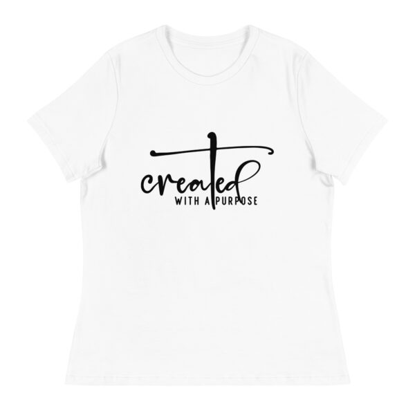Created with Purpose Women’s Inspirational Graphic T-Shirt – Faith & Motivation Tee - Image 6